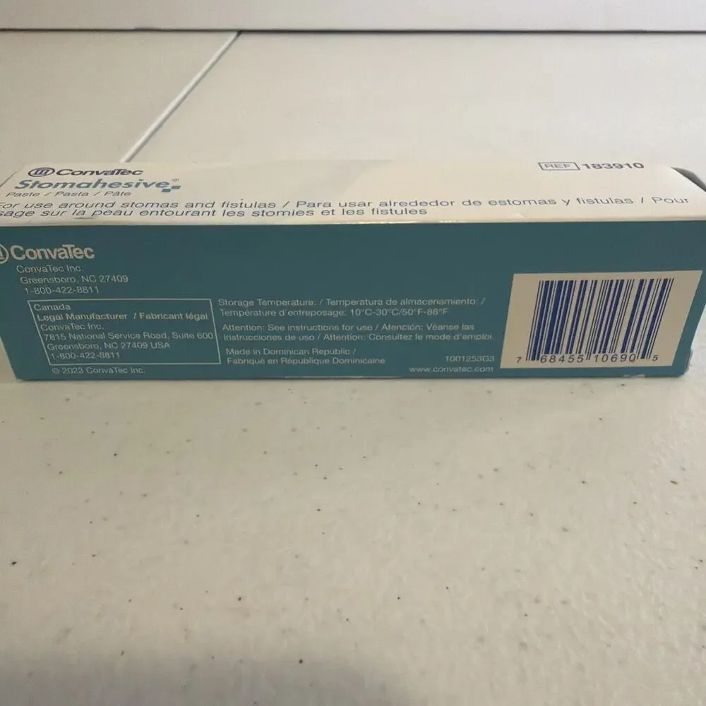 Convatec Stomahesive Protective Skin Barrier Paste 2oz Ref 183910 NEW